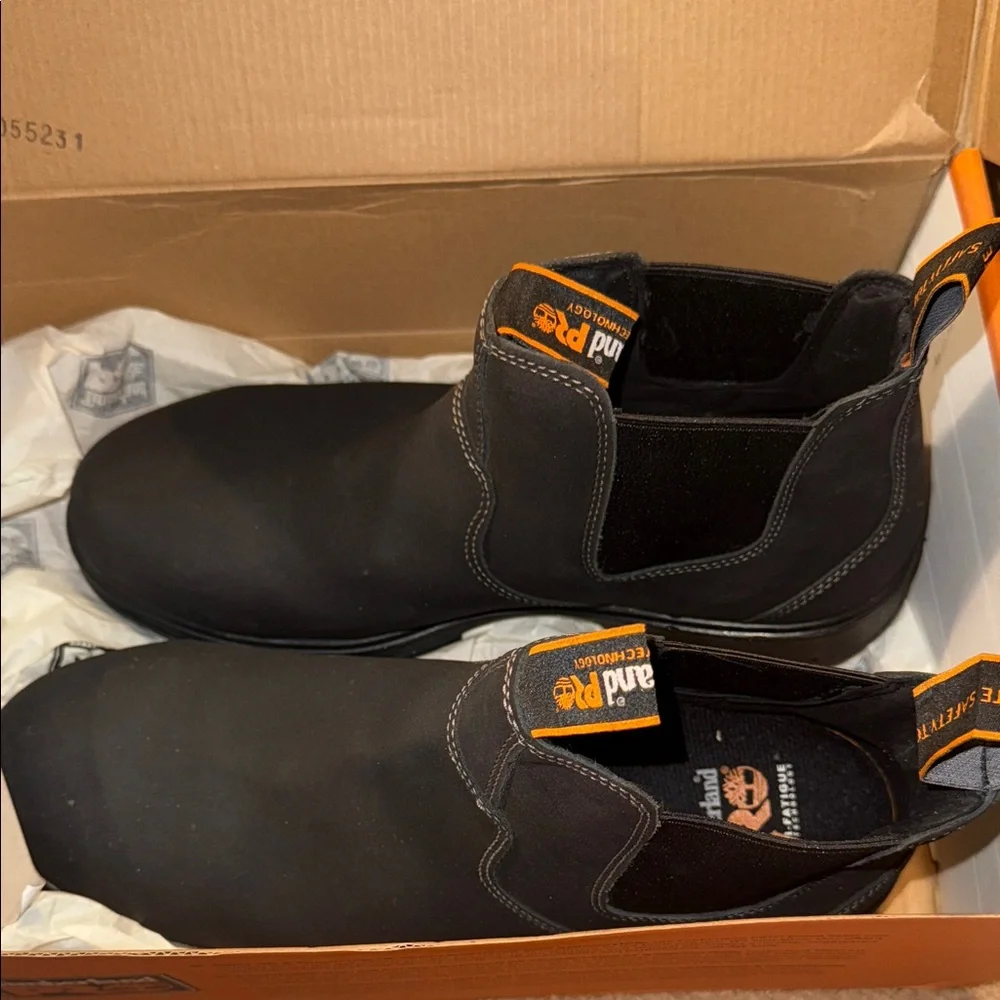 Timberland PRO Men's Black Nashoba Casual Composite Toe Waterproof Chelsea Boots